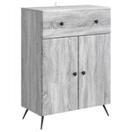 vidaXL Buffet Sonoma gris 66 x 34 5 x 90 cm Bois d'ingénierie