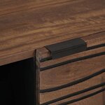 vidaXL Buffet Marron 80 x 33 x 75 cm bois de manguier massif