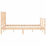 vidaXL Cadre de lit sans matelas 140x200 cm bois massif