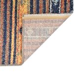 Vidaxl tapis bleu et orange 160x230 cm pp