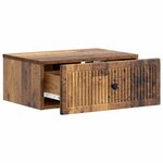 vidaXL Cabinet de chevet avec tiroir Bois ancien 49 x 34 5 x 20 cm