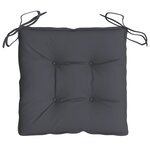 vidaXL Coussins de chaise 4 Pièces anthracite 40x40x7 cm tissu oxford