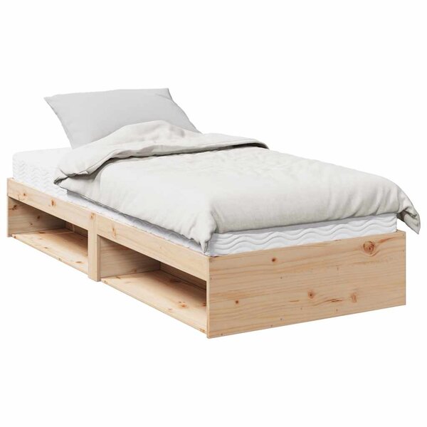vidaXL Lit de jour avec matelas 80x200 cm bois de pin massif