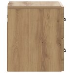vidaXL Cabinet de chevet mural 2 pc Chêne artisanal 34 5 x 33 x 40 cm