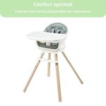 Chaise haute bébé évolutive 8 en 1  Chaise haute/Réhausseur/Tabouret/Bureau  De 6 mois à 5 ans  Beyond White2 Eco