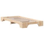 vidaXL Lit en pin massif 90x190 cm