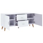 vidaXL Buffet Blanc 160x40x70 cm MDF