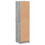 vidaXL Buffet avec porte en verre sonoma gris 35x37x142 cm