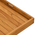vidaXL Plateau de service 70x70 cm Bois de teck massif
