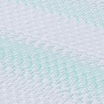 vidaXL Coussins de Matelas Blanc et vert 90 x 200 cm