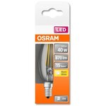 Osram ampoule led flamme clair filament 4w=40 e14 chaud