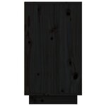 vidaXL Armoire à chaussures Noir 110x34x61 cm Bois de pin massif