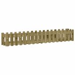vidaXL Lit surélevé de jardin design de clôture bois de pin imprégné