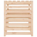 vidaXL Composteur 63 5x63 5x77 5 cm Bois massif de pin