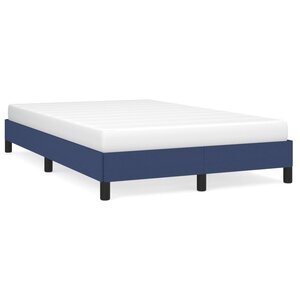 vidaXL Cadre de lit Bleu 120 x 200 cm Tissu