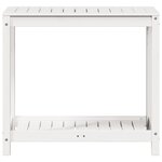 vidaXL Table de rempotage avec étagère blanc 82 5x50x75 cm massif pin