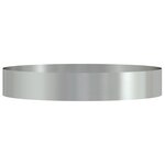 vidaXL Pot en métal argenté Argent galvanisé Métal galvanisé Grand