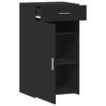 vidaXL Buffet noir 50x42 5x93 cm bois d'ingénierie
