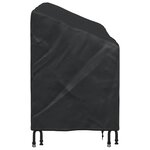 vidaXL Housse de banc de jardin Noir 165 x 70 x 65 / 94 cm Tissu 210D