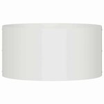 vidaXL Pots de jardin 5 Pièces Blanc 40 x 40 x 20 cm Acier