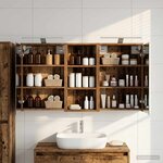vidaXL Ensemble de Meubles de Salle de Bain 3 Pièces 116 x 16 x 62 5 cm