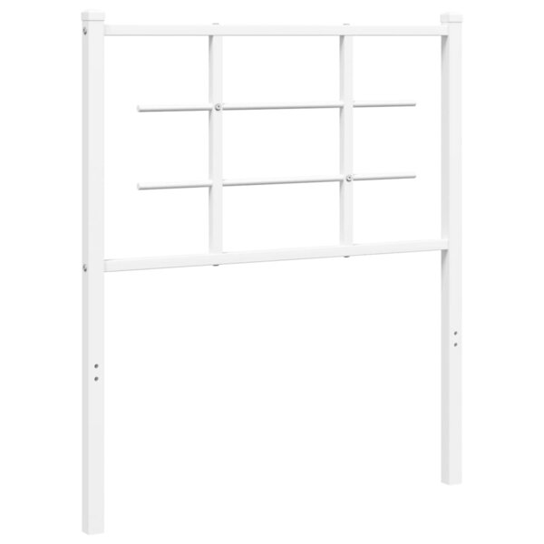 vidaXL Tête de lit de remplacement métal blanc 75 cm
