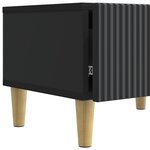 vidaXL Meuble TV avec tiroir Noir 147 x 34 5 x 30 cm Bois d'ingénierie
