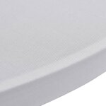 vidaXL Housses élastiques de table Ø 70 cm Blanc 4 Pièces