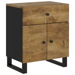 vidaXL Table de chevet 50x33x60 cm Bois de manguier et d'ingénierie