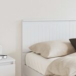 vidaXL Tête de lit Blanc 140 cm Bois d'ingénierie
