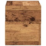 vidaXL Table de chevet murale vieux bois 45x26x28 5 cm