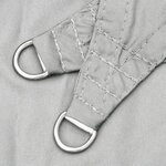 vidaXL Voile d'ombrage gris clair 3x3 m 100  polyester oxford