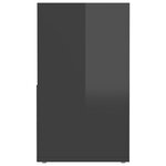vidaXL Meuble TV Gris brillant 149x30x52 cm Bois d'ingénierie