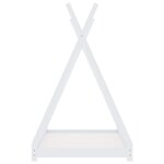 vidaXL Cadre de lit d'enfant Blanc Bois de pin massif 90 x 200 cm