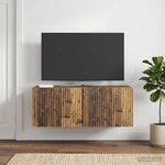 vidaXL Meuble TV mural Bois ancien 78 5 x 31 x 30 cm Bois d'ingénierie