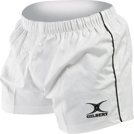 GILBERT Short de rugby Match - Homme - Blanc