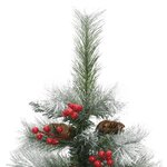 vidaXL Sapin de Noël artificiel avec pommes de pin et baies 150 cm