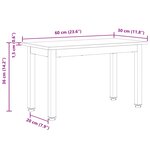 vidaXL Table basse Blanc 60 x 30 x 36 cm Bois de pin massif