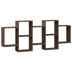 vidaXL Étagère murale chêne marron 159x18x65 cm bois d'ingénierie