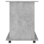 vidaXL Armoire à roulettes Gris béton 60x45x60 cm Bois d’ingénierie