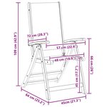 vidaXL Ensemble à manger d'extérieur 7 Pièces Bois d'acacia solide