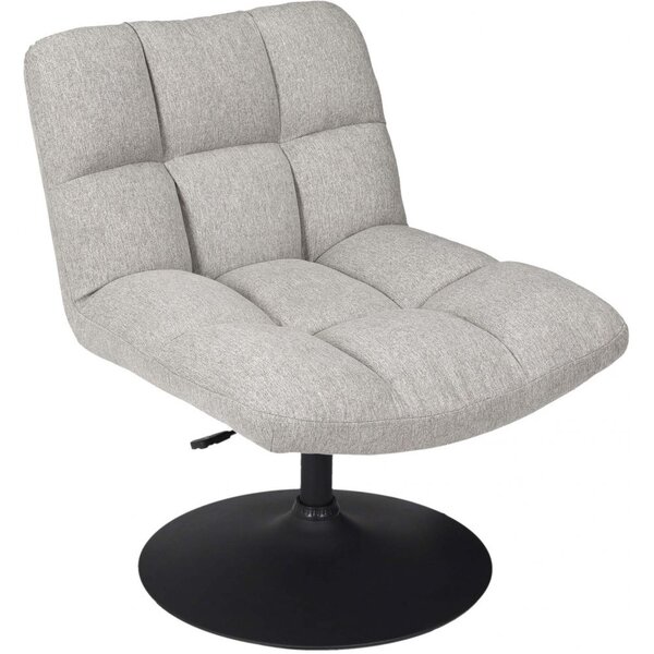 Fauteuil pivotant en tissu anton