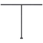 vidaXL Auvent manuel rétractable avec LED 350x250 cm Orange et marron