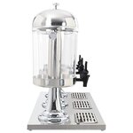 vidaXL Distributeur de jus en acier inoxydable 3 x 8 L