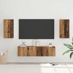 vidaXL Ensemble meuble TV 4 Pièces Bois ancien 30.5 x 30 x 60 cm