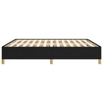 vidaXL Cadre de lit sans matelas noir 180x200 cm tissu