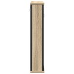 vidaXL Armoire miroir Chêne naturel Panneau en aggloméré  verre  métal