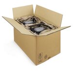 Caisse carton brune triple cannelure raja 48x30x33 cm (lot de 10)