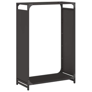 vidaXL Portant de bois chauffage noir 60x28x90 cm acier laminé à froid