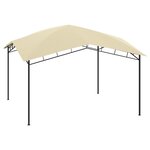 vidaXL Belvédère de jardin 4x4x2 9 m Crème 180 g/m²